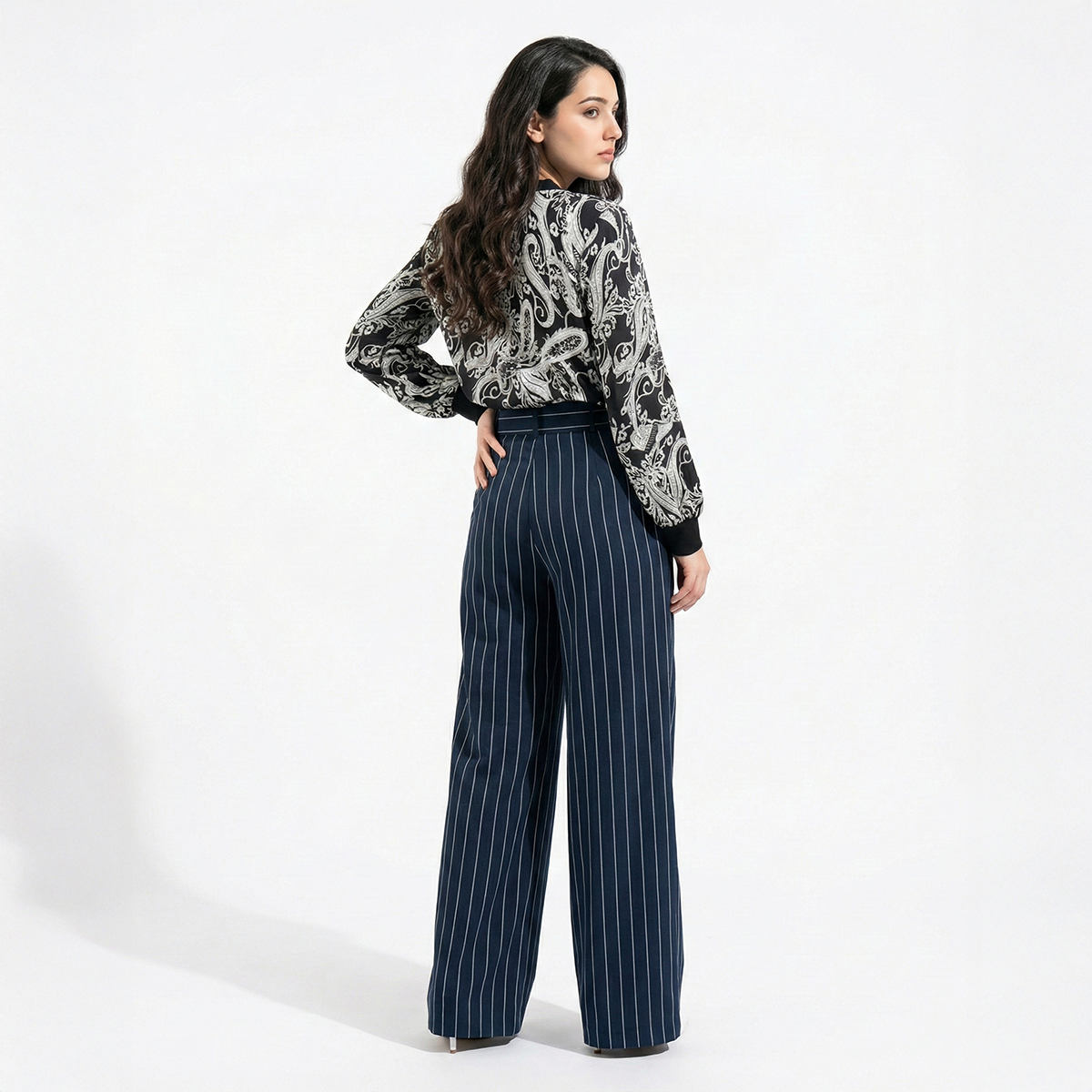 Ladies Printed Sleeve Tunic Top