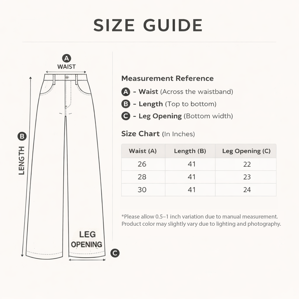 Hexa Stitch High-Waist Baggy Denim