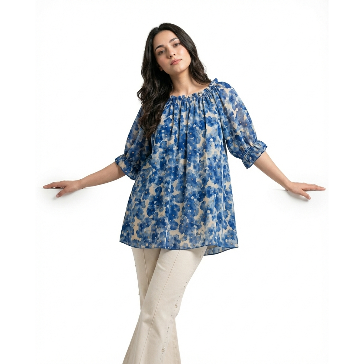 Ladies Floral Printed Dress