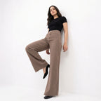 Elora Wide Leg Jeans– Soft Sand Beige
