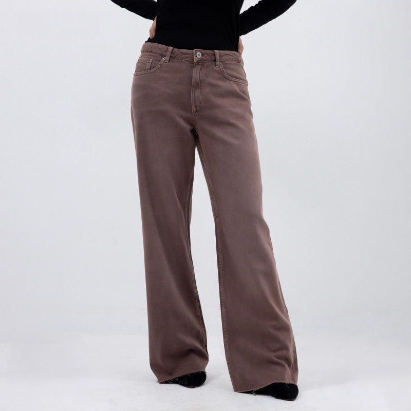 Elora Wide Leg Jeans– Cocoa Brown