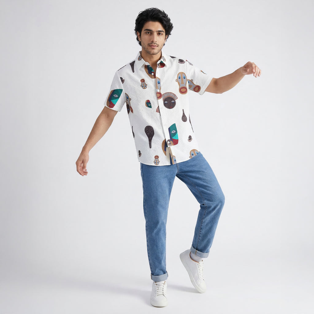 Masquerade  Half Sleeve Shirt