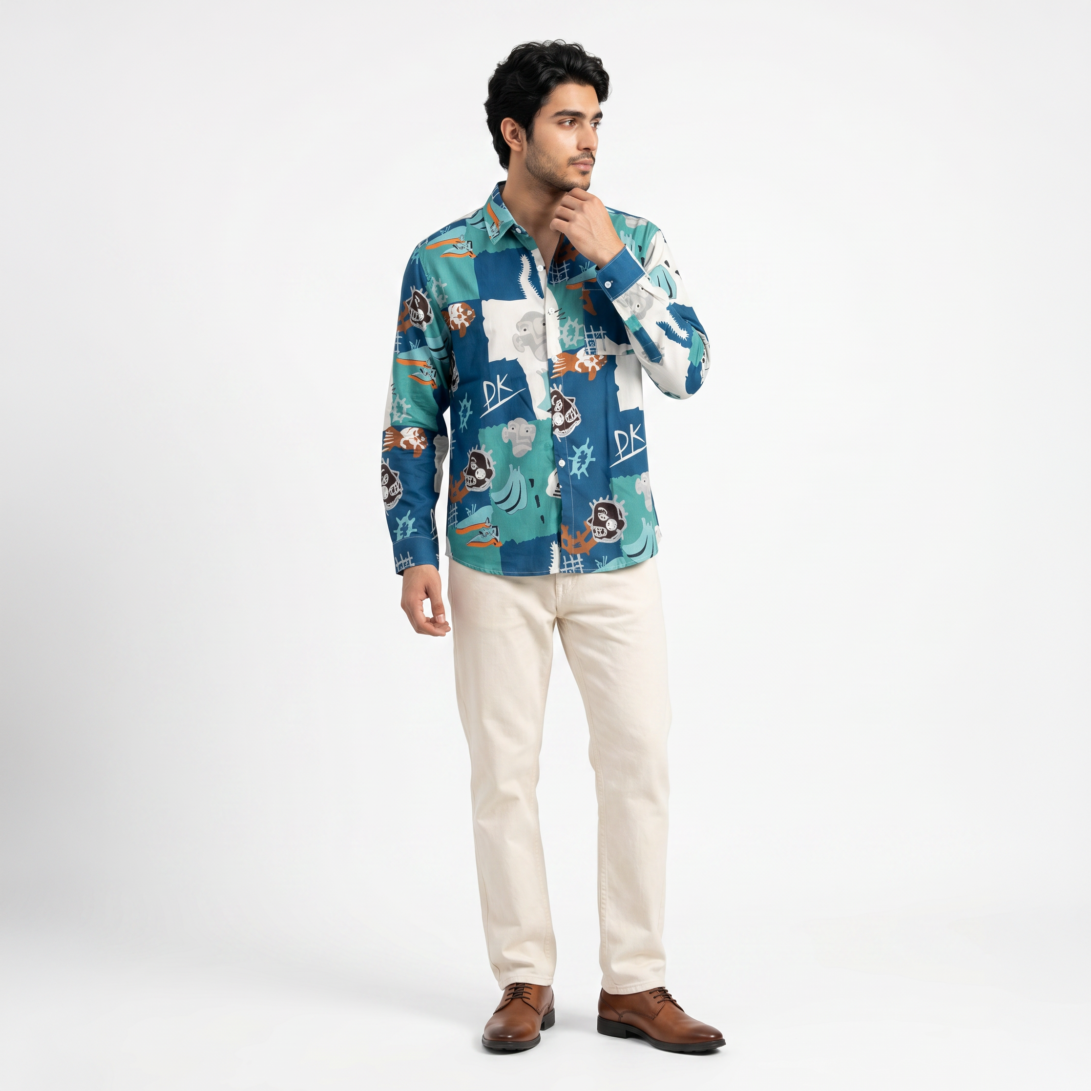 Urban Contrast Marine Full Sleeve Shirt