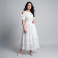 Ladies Lace Layered Maxi Dress Set
