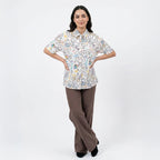 Kawaii Anime Cartoon Print Korean Style Short Sleeve Shirt