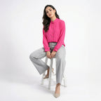 Chinese Style Stand Collar Elegant Button Shirt