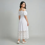 Ladies Lace Layered Maxi Dress Set